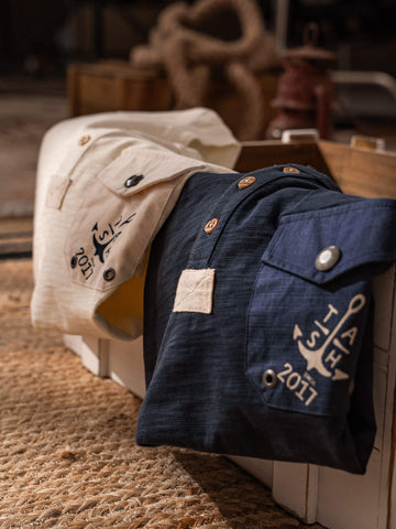 Men's Short Sleeve Nautical Henley Shirt