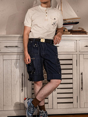 Men's Short Sleeve Nautical Henley Shirt