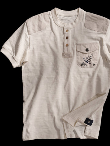 Men's Short Sleeve Nautical Henley Shirt