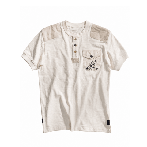 Men's Short Sleeve Nautical Henley Shirt