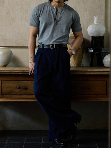 Chemise Henley à manches courtes