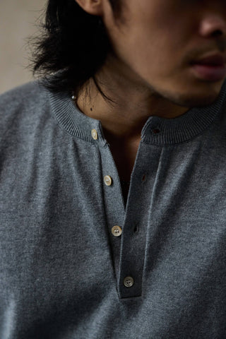 Chemise Henley à manches courtes
