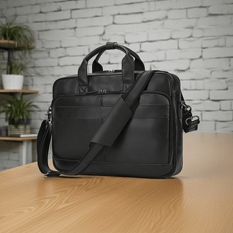 Men's Shoulder Bag, Crazy Horse Leather