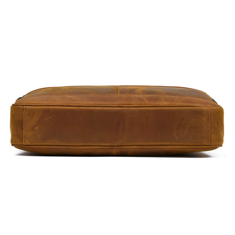 Men's Shoulder Bag, Crazy Horse Leather