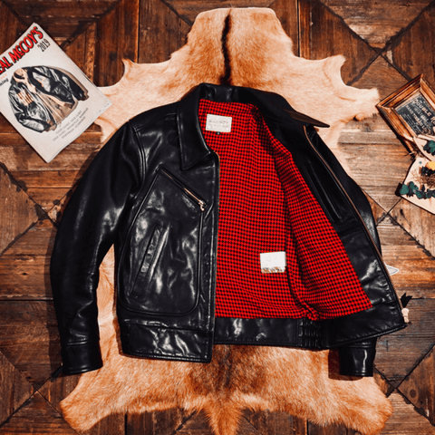 Men's Single Riders Leather Jacket, Horsehide