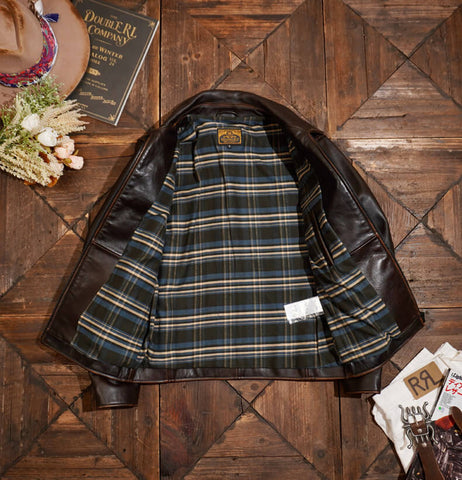 Men's Single Riders Leather Jacket, Teacore Cowhide