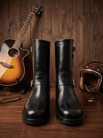 Men's Two Tone Engineer Boots