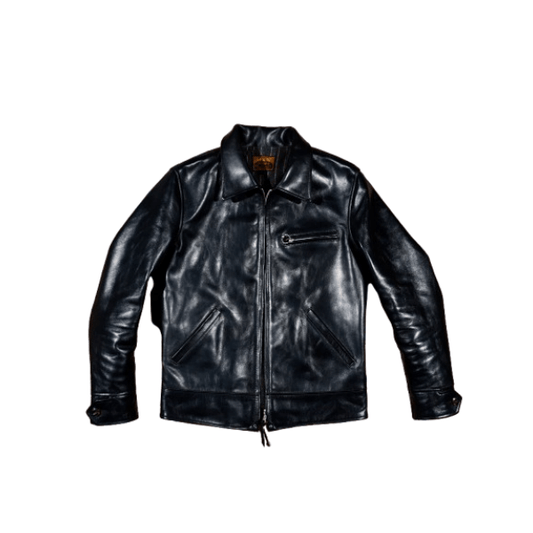 Men's Sports Leather Jacket Tea Core Horsehide