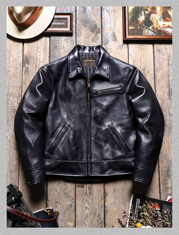 Men's Sports Jacket, Grain Cowhide