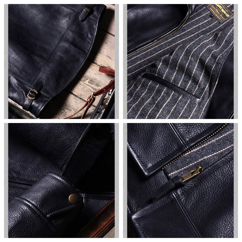 Men's Sports Jacket, Grain Cowhide