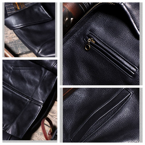 Men's Sports Jacket, Grain Cowhide