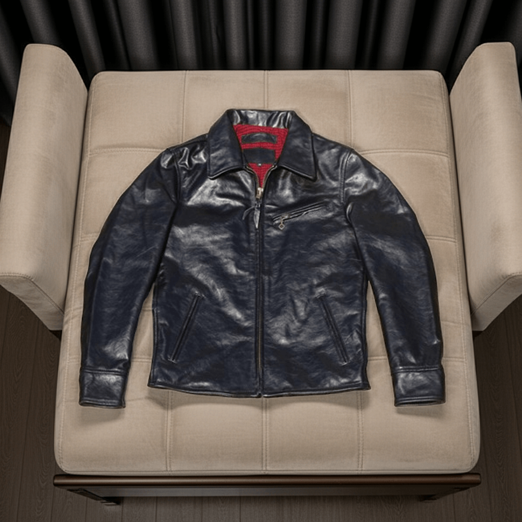 Men's 1930s Sports Leather Jacket Horsehide