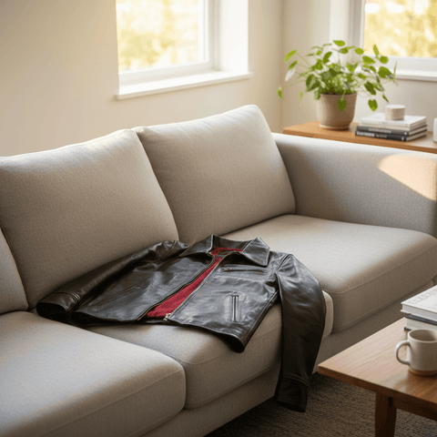 Men's 1930s Sports Leather Jacket Horsehide