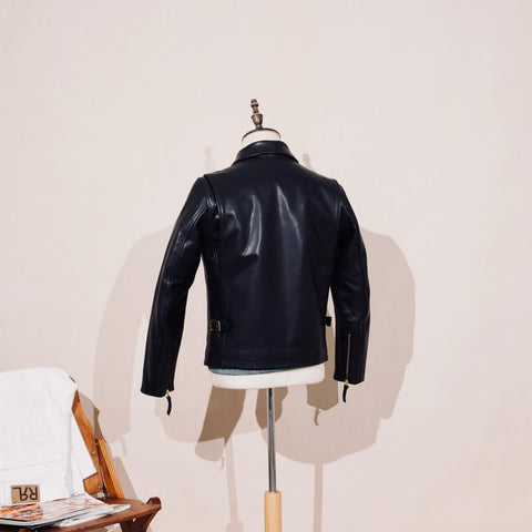 Men's Half Belt Sports Leather Jacket