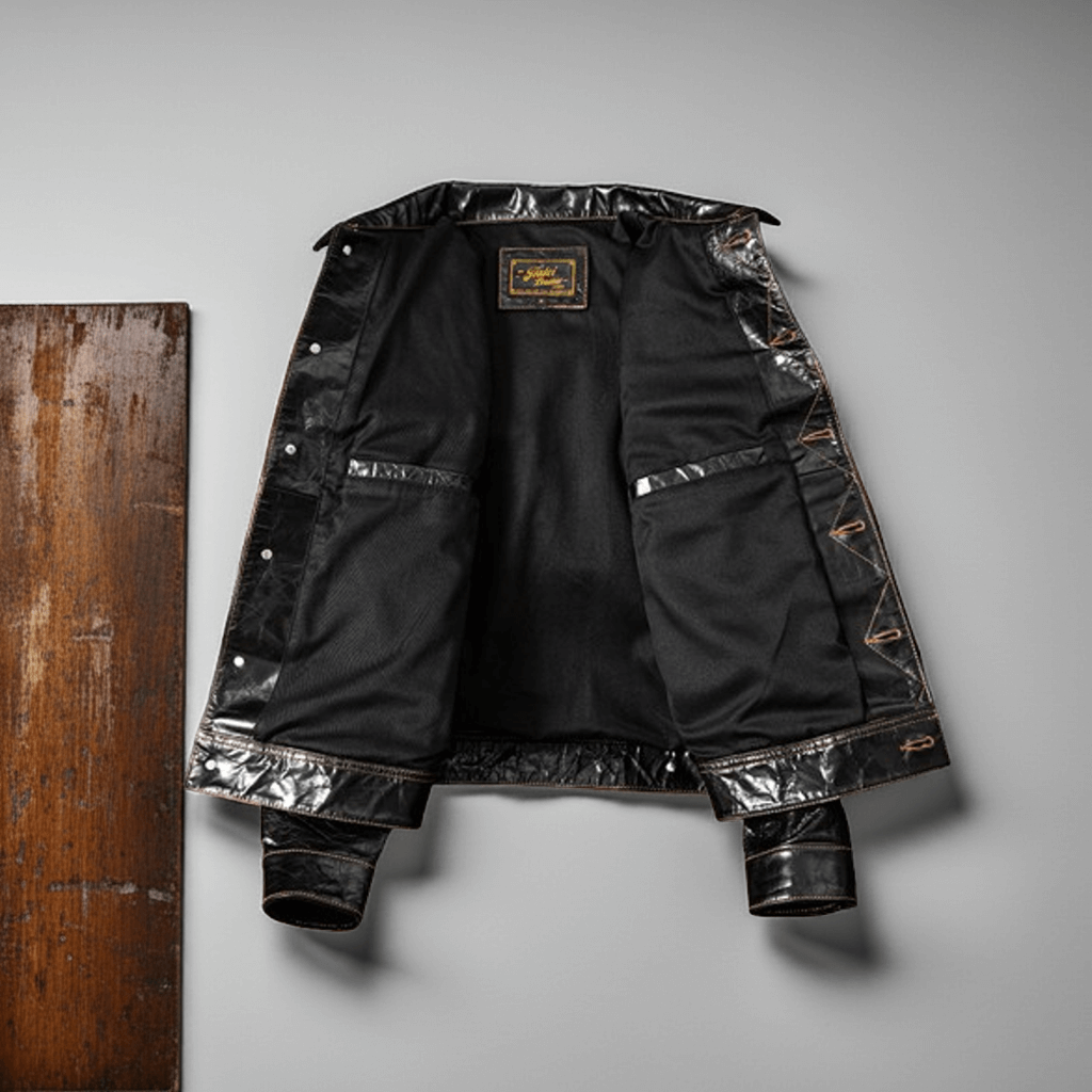 【LIDNM】 VINTAGE GOAT RIDING BLOUSON サイズL LIDNM（リドム）の「VINTAGE GOAT RIDING BLOUSON（ブルゾン