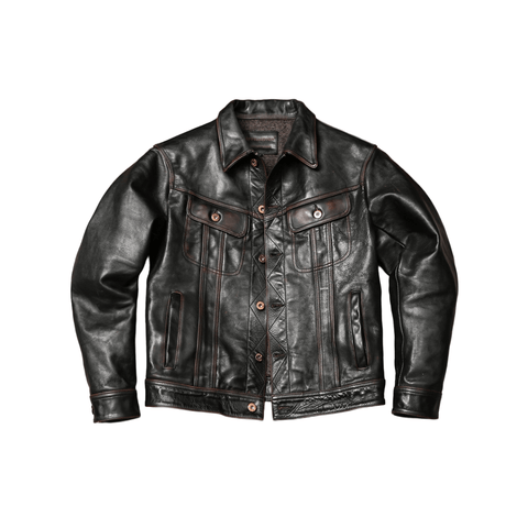 Men's Storm Rider Leather Jacket, Teacore Cowhide
