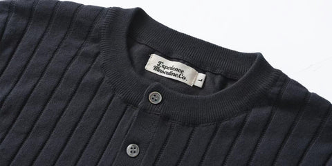 Men's Short Sleeves Knit Henley Shirt