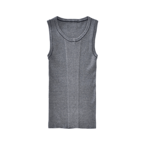 Men's Striped Stretchy Tank Top
