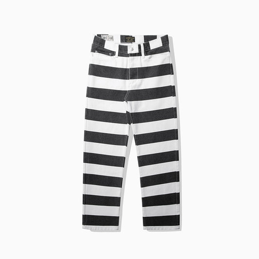 Striped Prisoner Motorcycle Pants