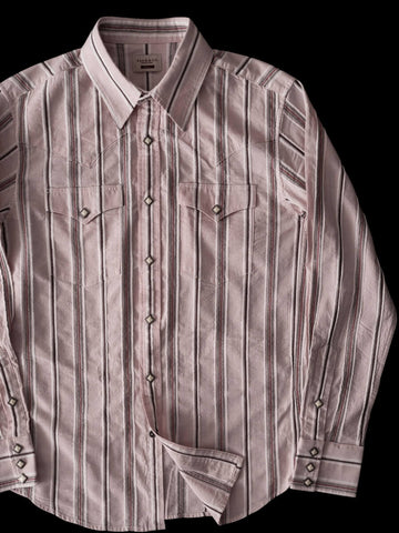 Men's Gray Salt Pepper Western Shirt