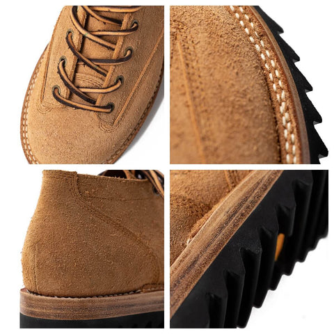 Men's Suede Monkey Boots, Ripple Sole