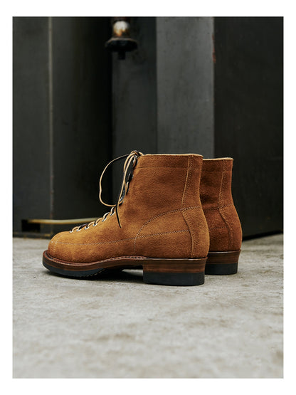 Bottes de monteur en daim