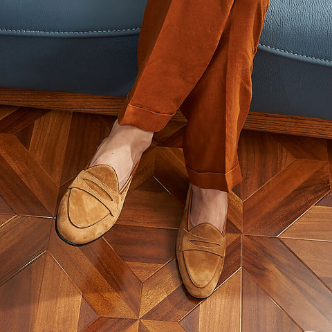 Men's Suede Penny Loafer