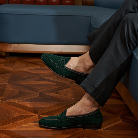 Men's Suede Penny Loafer
