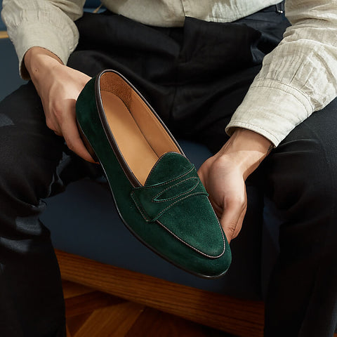 Men's Suede Penny Loafer