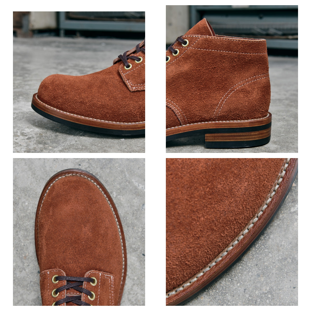 Men's Suede Round Toe Boots 9111