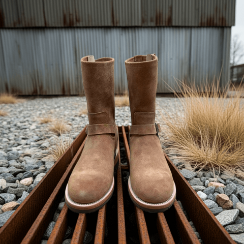 Men's Suede Engineer Boots 302