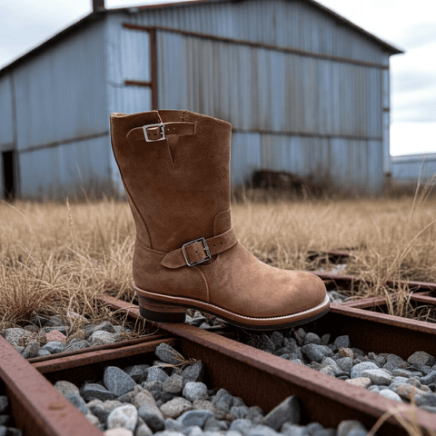 Men's Suede Engineer Boots 302