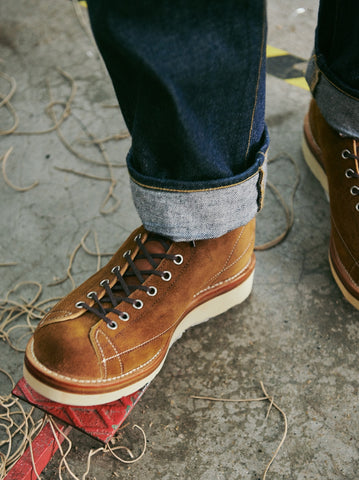 Suede Lineman Boots, Roughout Leather