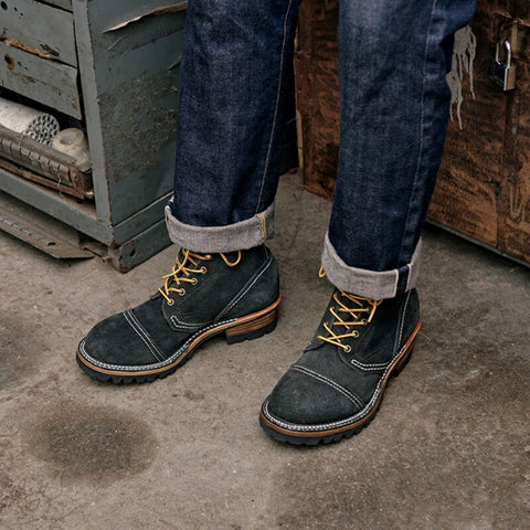 Men's Suede Logger Boots