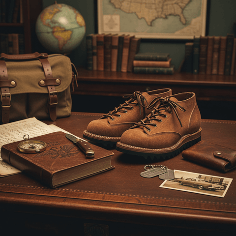 Men's Suede Monkey Boots, Ripple Sole