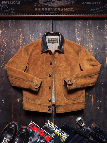 Men's Suede Ranch Jacket, Tobacco