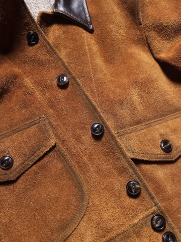 Men's Suede Ranch Jacket, Tobacco