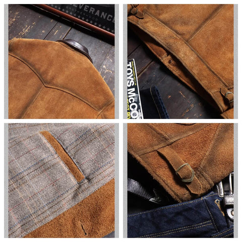 Men's Suede Ranch Jacket, Tobacco