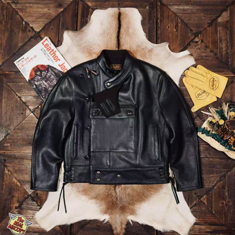 Men's Swiss Army Leather Jacket