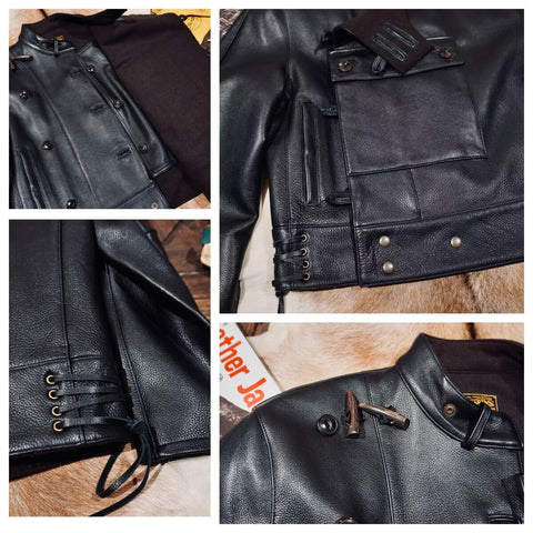 Men's Swiss Army Leather Jacket