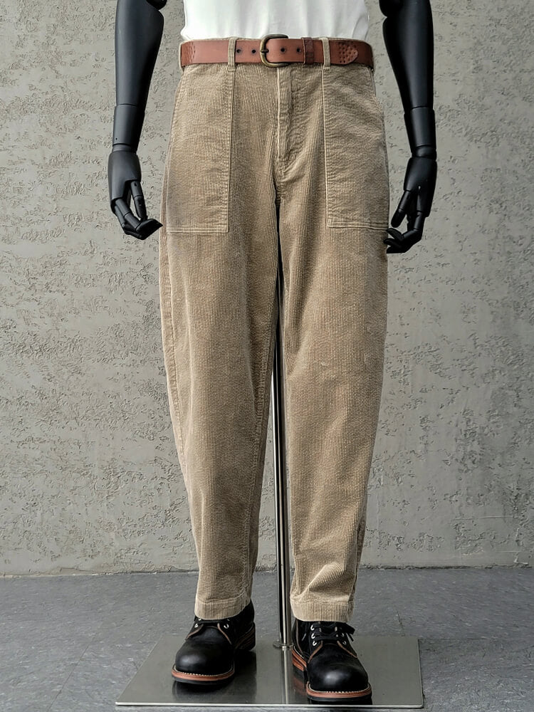 Men's Wide Leg Corduroy Pencil Pants