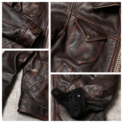 Men's Mendoza Leather Jacket, Teacore Cowhide