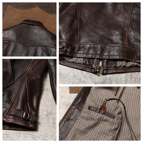 Men's Mendoza Leather Jacket, Teacore Cowhide