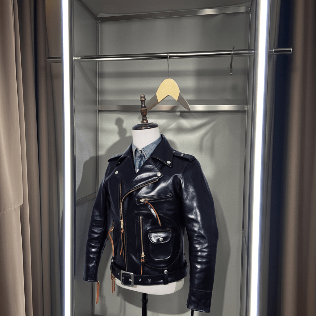 Veste d'équitation en cuir pour homme J24