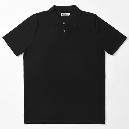 Polo en tricot à manches courtes pour homme