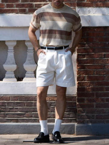 Men's Three-Tone T-shirt, Short Sleeves