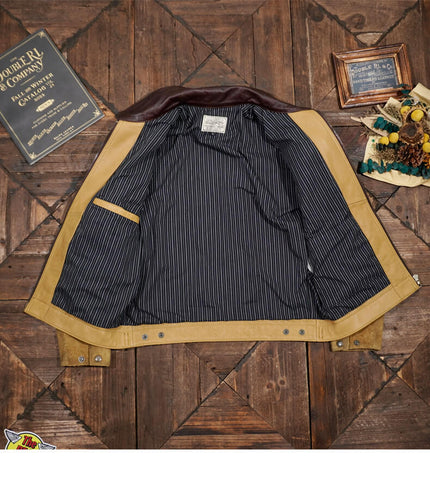 Men's Tobacco Suede Detroit Jacket