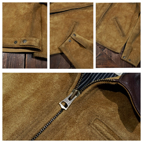 Men's Tobacco Suede Detroit Jacket