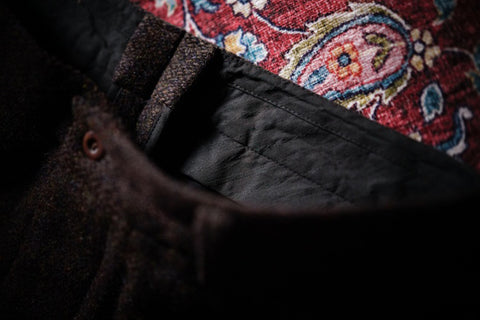 Men's Chocolate Brown Tweed Pants