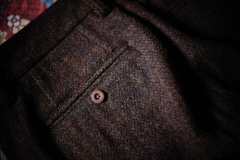 Men's Chocolate Brown Tweed Pants